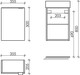 Миниатюра изображения товара Тумба с умывальником Sancos Mini / MN35ECHL + CN5007 (дуб чарльстон)