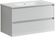 Миниатюра изображения товара Тумба с умывальником Sancos Cento / CN90W + CN7002 (белый глянец)