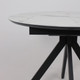Миниатюра изображения товара Обеденный стол LEPREMO AV 1107 HPL+МДФ раздвижной D1000-1350x750 (белый мрамор/черный)