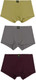 Миниатюра изображения товара Комплект мужских трусов Mark Formelle 411216-3 (р.90-100, винный/кедр/темно-серый)