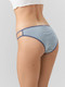 Миниатюра изображения товара Комплект женских трусов Mark Formelle 412614-3 (р.106, полосочка на молочном/декор)