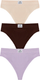 Миниатюра изображения товара Комплект женских трусов Mark Formelle 412492-3 (р.102, светло-фиолетовый/декор)