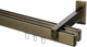 Миниатюра изображения товара Карниз для штор Sundays Home Флэт Лайн Изи двойной (заглушка, антик, 2.4м)