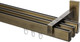 Миниатюра изображения товара Карниз для штор Sundays Home Флэт Лайн Изи тройной (составной, заглушка, антик, 3,2м)