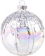 Миниатюра изображения товара Шар новогодний Волшебная страна Иней 108551 (перламутр с серебром)