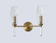 Миниатюра изображения товара Бра Ambrella LH55206/2 BS/CL (латунь/прозрачный)