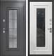 Миниатюра изображения товара Входная дверь Гарда 9 Ковка стеклопакет букле графит/белый матовый (96x205, правая)