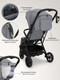 Миниатюра изображения товара Детская прогулочная коляска Sweet Baby Aura Plus / 427355 (светло-серый)