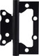 Миниатюра изображения товара Комплект петель дверных Нора-М Isparus 800-4 FHP 100x74x2.5 накладная (черный, без колп.)