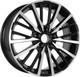 Литой диск KDW KD1740 17x7" 5x108мм DIA 60.1мм ET 33мм Black Front Polished — фото 2