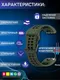 Миниатюра изображения товара Ремешок для умных часов Bingo Double Holes 26мм (оливковый/черный)