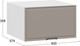Миниатюра изображения товара Шкаф под вытяжку ТриЯ Белладжио 1В6ГП с одной откидной дверью (белый/софт капучино)