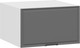Миниатюра изображения товара Шкаф под вытяжку ТриЯ Белладжио 1В6ГП с одной откидной дверью (белый/софт графит)