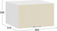 Миниатюра изображения товара Шкаф под вытяжку ТриЯ Кимберли 1В6ГП с одной откидной дверью (белый/крем)