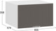 Миниатюра изображения товара Шкаф под вытяжку ТриЯ Кимберли 1В6ГП с одной откидной дверью (белый/муссон)