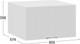 Миниатюра изображения товара Шкаф под вытяжку ТриЯ Кимберли 1В6ГП с одной откидной дверью (белый/сноу)