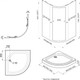 Миниатюра изображения товара Душевой уголок Triton Альфа-Голд 90х90 (без поддона)