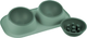 Миниатюра изображения товара Набор мисок для животных Homepet Frost Touch Maxi / 89785 (2шт, нефритовый)