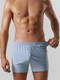 Миниатюра изображения товара Комплект мужских трусов Mark Formelle 411152-2 (р.106-116, полоска на пыльно-голубом/полоска на неви)