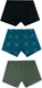 Миниатюра изображения товара Комплект мужских трусов Mark Formelle 411152-3 (р.98-108, камень/клетка на темно-зеленом/черный)