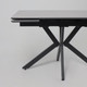 Миниатюра изображения товара Обеденный стол LEPREMO AV 2111 раздвижной 1200-1800x800 (серый, матовый Larka Grey/черный)