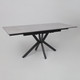 Миниатюра изображения товара Обеденный стол LEPREMO AV 2111 раздвижной 1200-1800x800 (серый, матовый Larka Grey/черный)