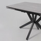 Миниатюра изображения товара Обеденный стол LEPREMO AV 2111 раздвижной 1200-1800x800 (серый, матовый Larka Grey/черный)