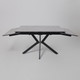 Миниатюра изображения товара Обеденный стол LEPREMO AV 2111 раздвижной 1200-1800x800 (серый, матовый Larka Grey/черный)
