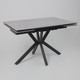 Миниатюра изображения товара Обеденный стол LEPREMO AV 2111 раздвижной 1200-1800x800 (серый, матовый Larka Grey/черный)