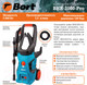 Миниатюра изображения товара Мойка высокого давления Bort BHR-2000-Pro (91276070)