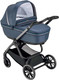Миниатюра изображения товара Детская универсальная коляска Cam Milano 2 в 1 / ART978-T552+ART805T-V99S (синие полосы/матовый серый)