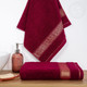 Миниатюра изображения товара Полотенце АртПостель Палитра Арт Дизайн 70x140 (бордовый)