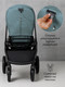 Миниатюра изображения товара Детская универсальная коляска Amarobaby Motus V2 / AB23-10MOTUSV2/18 (бирюзовый)