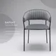 Миниатюра изображения товара Стул Arvento Форли (серый/черный муар)