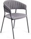 Миниатюра изображения товара Стул Arvento Форли (серый/черный муар)