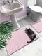 Миниатюра изображения товара Набор ковриков для ванной и туалета Shahintex PP 60x100+60x50 (фламинго 01)