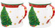Миниатюра изображения товара Набор кружек Elan Gallery Новогодняя елка New Bone China / 420794