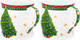 Миниатюра изображения товара Набор кружек Elan Gallery Новогодняя елка New Bone China / 420795