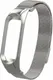 Миниатюра изображения товара Ремешок для умных часов Bingo Magnetic для Xiaomi Mi Band 3/4 (серебристый)