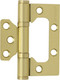 Миниатюра изображения товара Комплект петель дверных Нора-М 800-3 FHP SB 75x63x2.5 накладная универсальная (матовое латунное покрытие, без колп.)