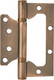 Миниатюра изображения товара Комплект петель дверных Нора-М 800-4 FHP AC 100x75x2.5 накладная универсальная (старая медь, без колп.)
