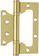 Миниатюра изображения товара Комплект петель дверных Нора-М 800-4 FHP PB 100x75x2.5 накладная универсальная (золотистый, без колп.)