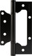 Миниатюра изображения товара Комплект петель дверных Нора-М 800-5 FHP 125x75x2.5 накладная универсальная (черный, без колп.)