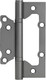 Миниатюра изображения товара Комплект петель дверных Нора-М Isparus 800-5 FHP 125x74x2.6 накладная (светлый графит, без колп.)