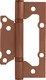 Миниатюра изображения товара Комплект петель дверных Нора-М Isparus 800-5 FHP 125x74x2.6 накладная (старая медь, без колп.)