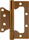 Миниатюра изображения товара Комплект петель дверных Нора-М 800-4 FHP-STD 100x75x2.5 накладная (матовый кофе, без колп.)