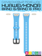 Миниатюра изображения товара Ремешок для умных часов Bingo Silicone для Huawei Band 6/Honor Band 6/6 Pro (голубой)