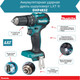 Миниатюра изображения товара Профессиональная дрель-шуруповерт Makita DHP483ZJ