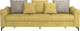 Миниатюра изображения товара Диван Олмеко Одри 3-х местный (горчичный/латте)