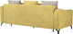 Миниатюра изображения товара Диван Олмеко Одри 3-х местный (горчичный/латте)